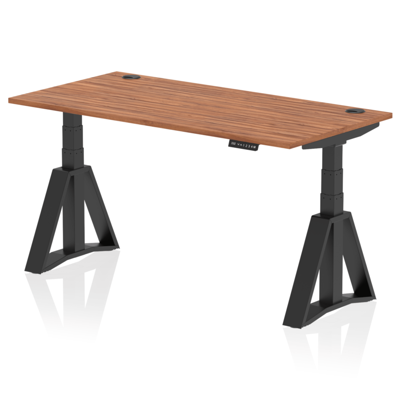 Air Height Adjustable Desk With Cable Ports With Piste Foot - Image 55
