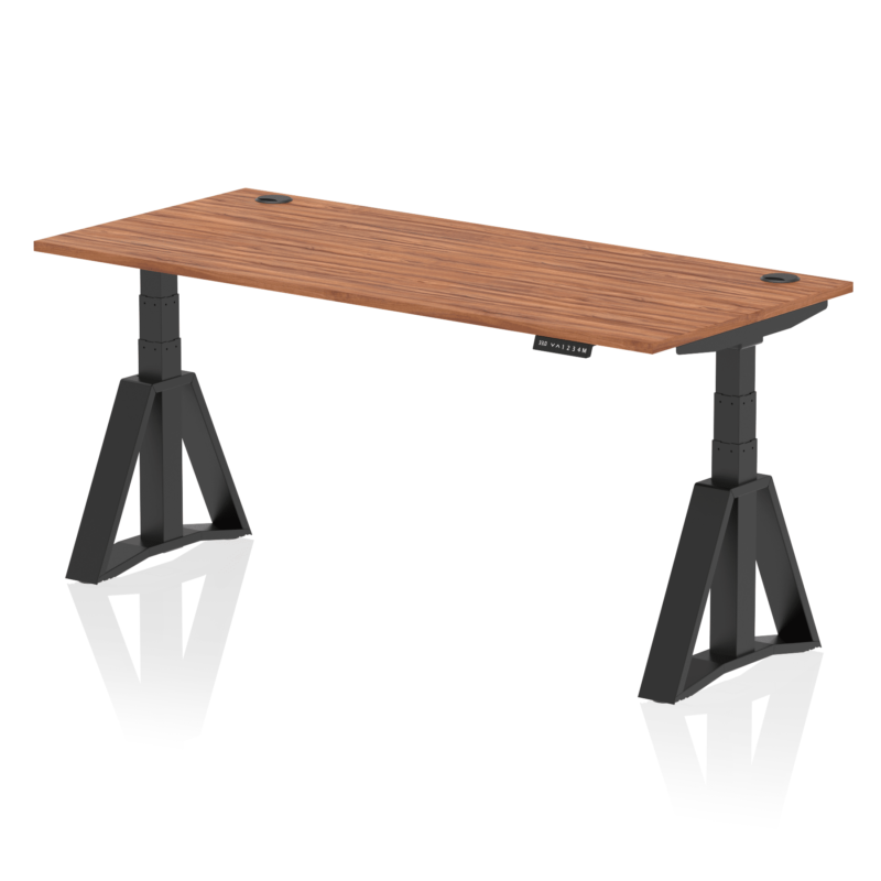 Air Height Adjustable Desk With Cable Ports With Piste Foot - Image 56