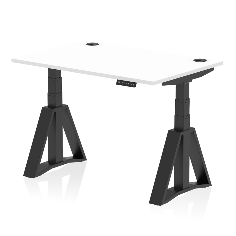 Air Height Adjustable Desk With Cable Ports With Piste Foot - Image 57