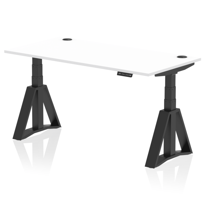 Air Height Adjustable Desk With Cable Ports With Piste Foot - Image 59