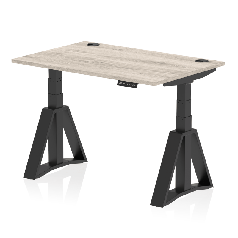 Air Height Adjustable Desk With Cable Ports With Piste Foot - Image 69