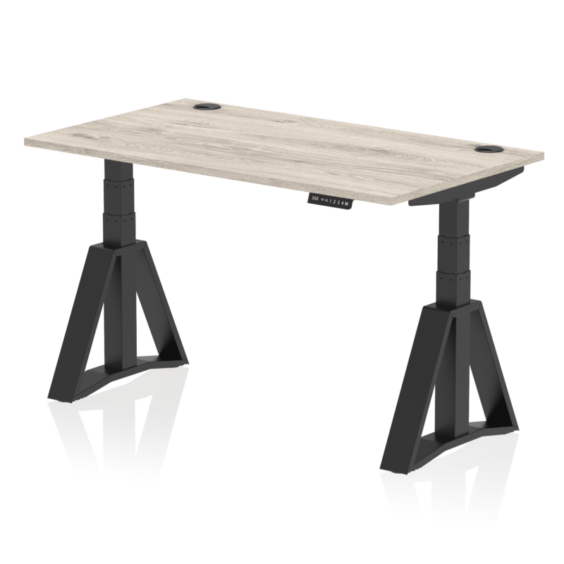 Air Height Adjustable Desk With Cable Ports With Piste Foot - Image 70