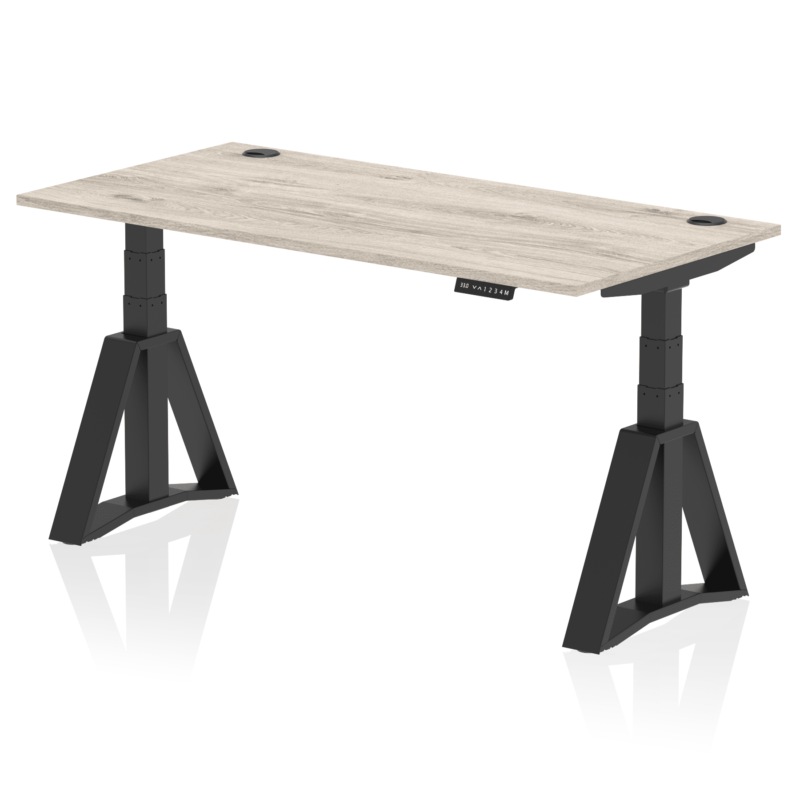 Air Height Adjustable Desk With Cable Ports With Piste Foot - Image 71