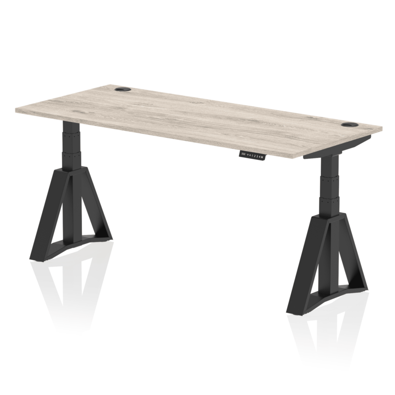 Air Height Adjustable Desk With Cable Ports With Piste Foot - Image 72