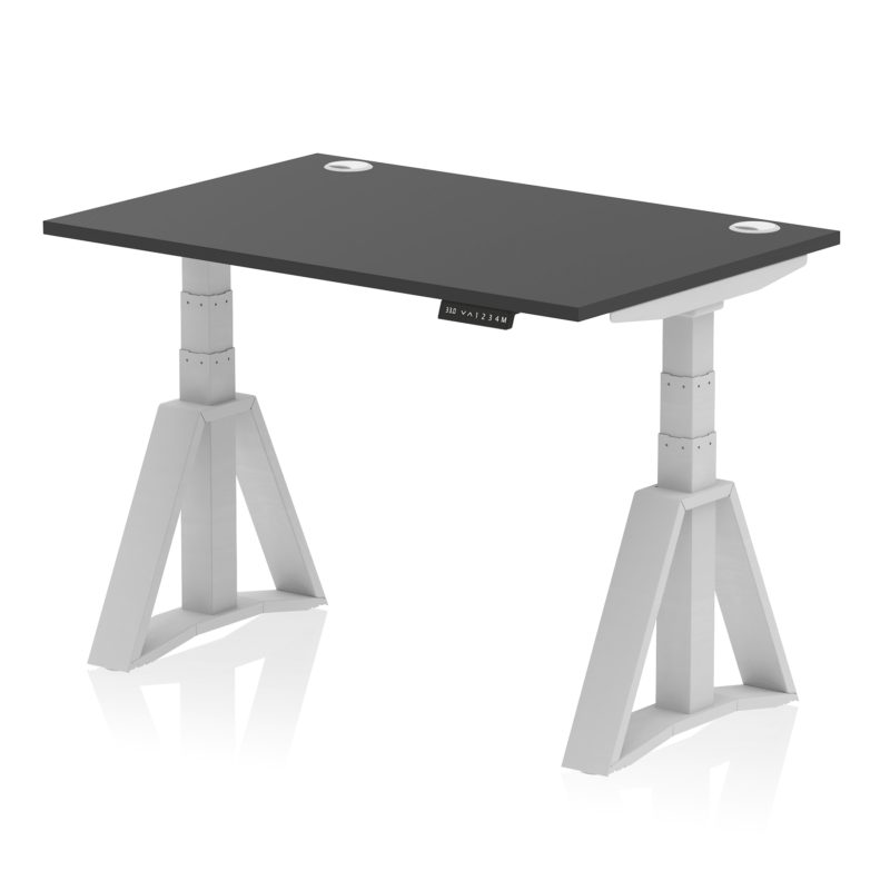 Air Height Adjustable Desk With Cable Ports With Piste Foot - Image 74