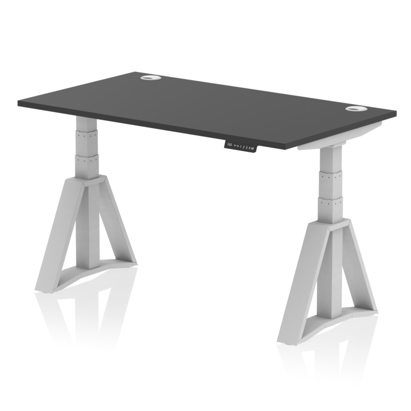 Air Height Adjustable Desk With Cable Ports With Piste Foot - Image 77