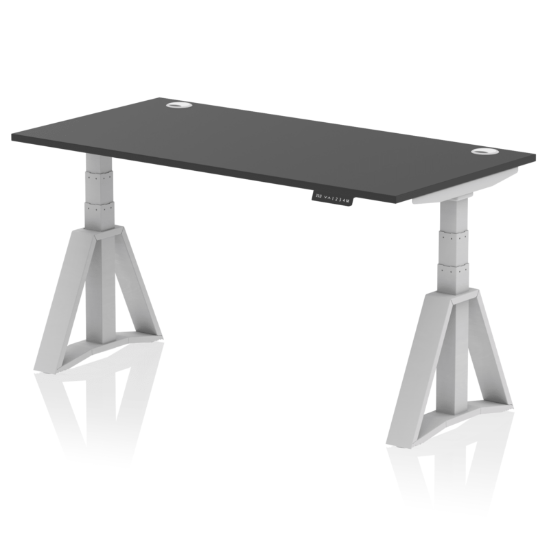 Air Height Adjustable Desk With Cable Ports With Piste Foot - Image 80