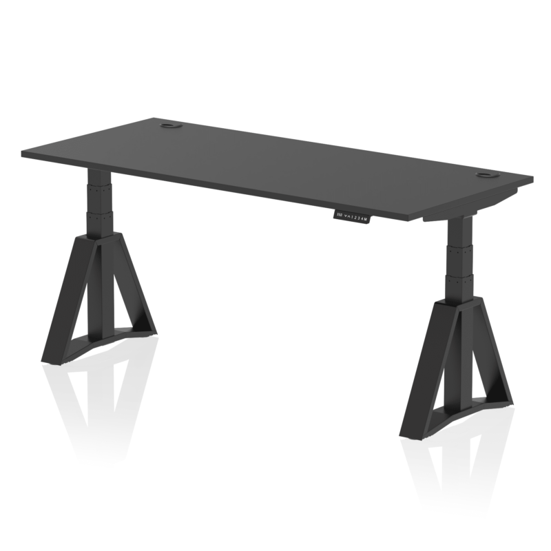 Air Height Adjustable Desk With Cable Ports With Piste Foot - Image 82
