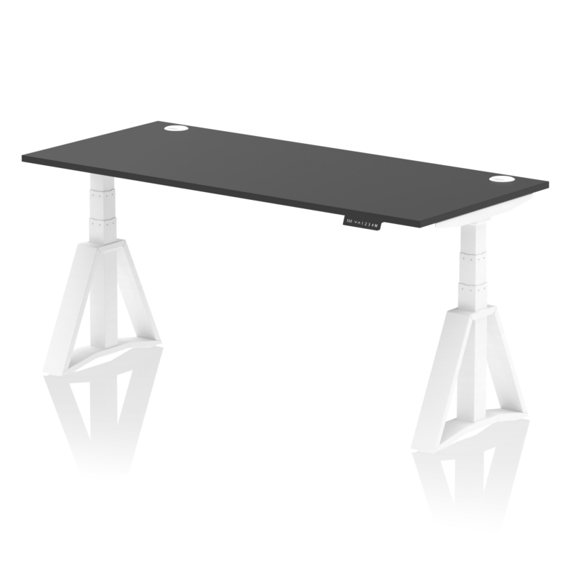 Air Height Adjustable Desk With Cable Ports With Piste Foot - Image 84