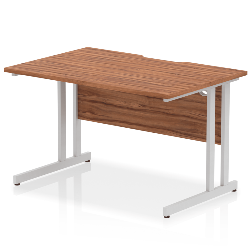 Impulse Scalloped Edge 1200mm Straight Desk Cantilever Leg - Image 15
