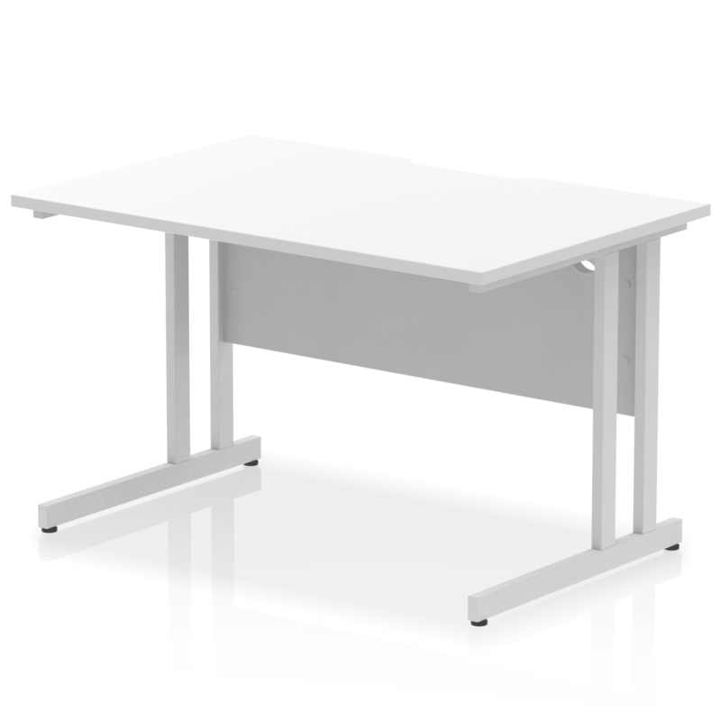 Impulse Scalloped Edge 1200mm Straight Desk Cantilever Leg - Image 18