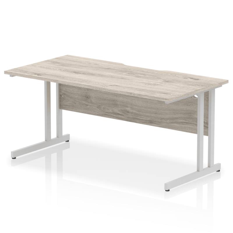 Impulse Scalloped Edge 1600mm Straight Desk Cantilever Leg - Image 6