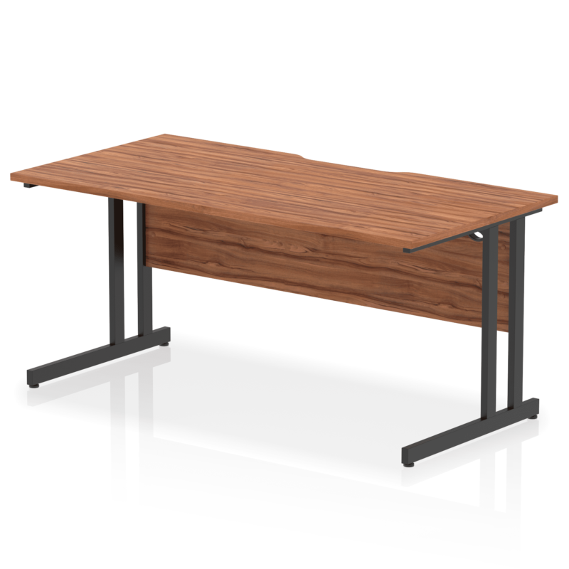 Impulse Scalloped Edge 1600mm Straight Desk Cantilever Leg - Image 14