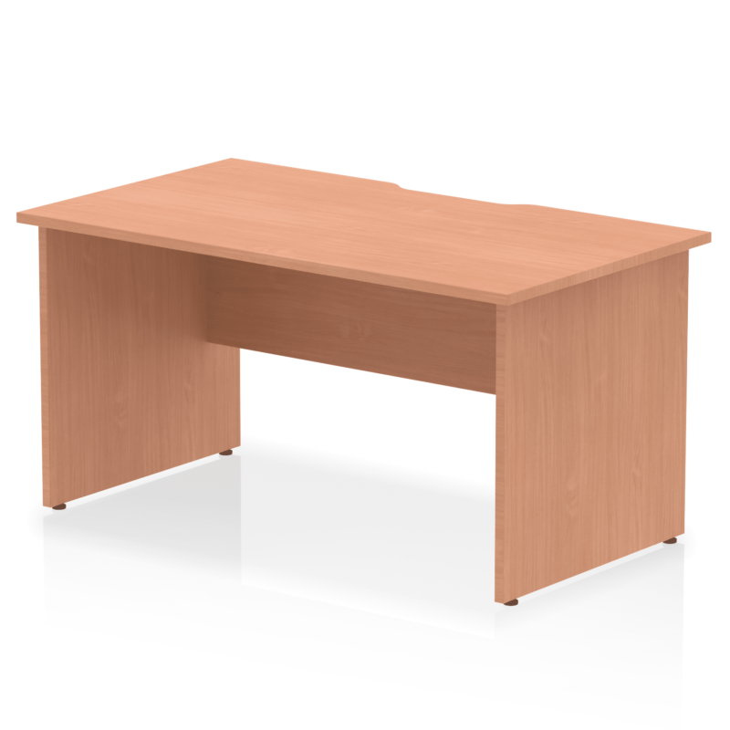 Impulse Scalloped Edge 1400mm Straight Desk Panel End Leg - Image 2