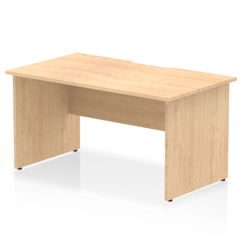 Impulse Scalloped Edge 1400mm Straight Desk Panel End Leg - Image 4