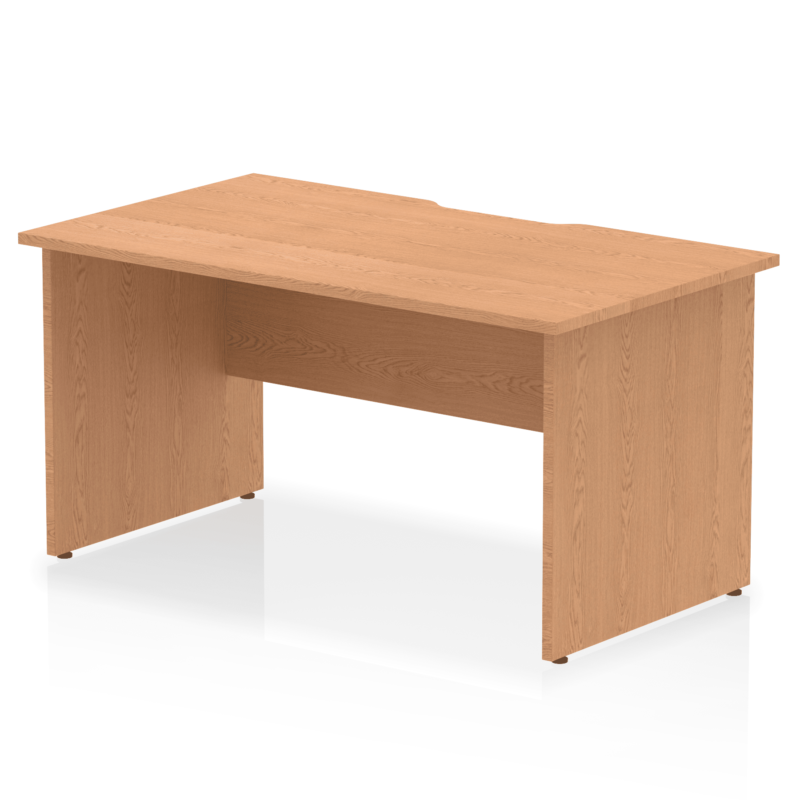 Impulse Scalloped Edge 1400mm Straight Desk Panel End Leg - Image 5