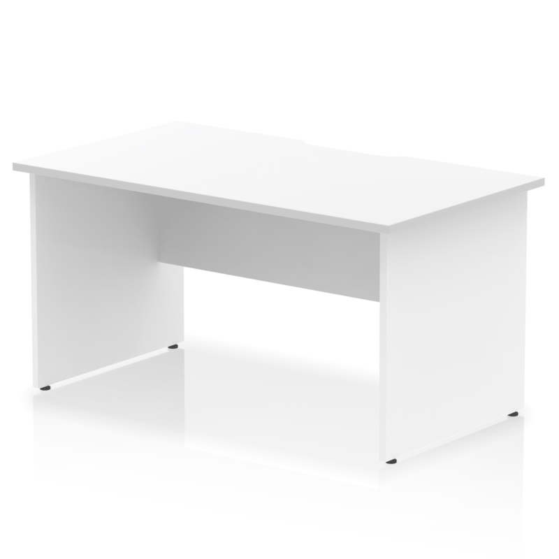 Impulse Scalloped Edge 1400mm Straight Desk Panel End Leg - Image 7