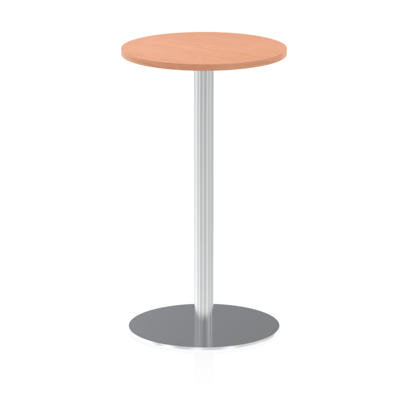 Italia Round Poseur Table Silver Leg - Image 7