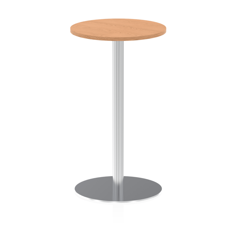 Italia Round Poseur Table Silver Leg - Image 11