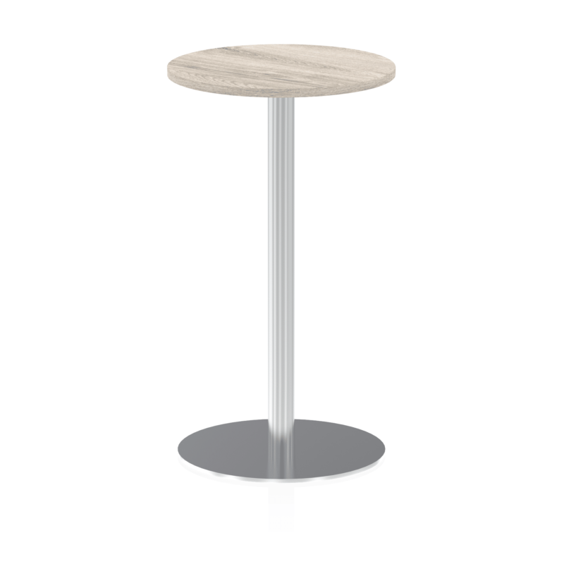 Italia Round Poseur Table Silver Leg - Image 12