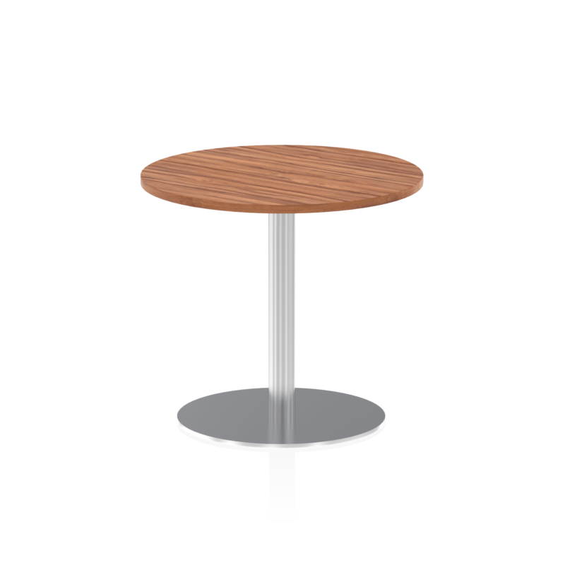 Italia Round Poseur Table Silver Leg - Image 14