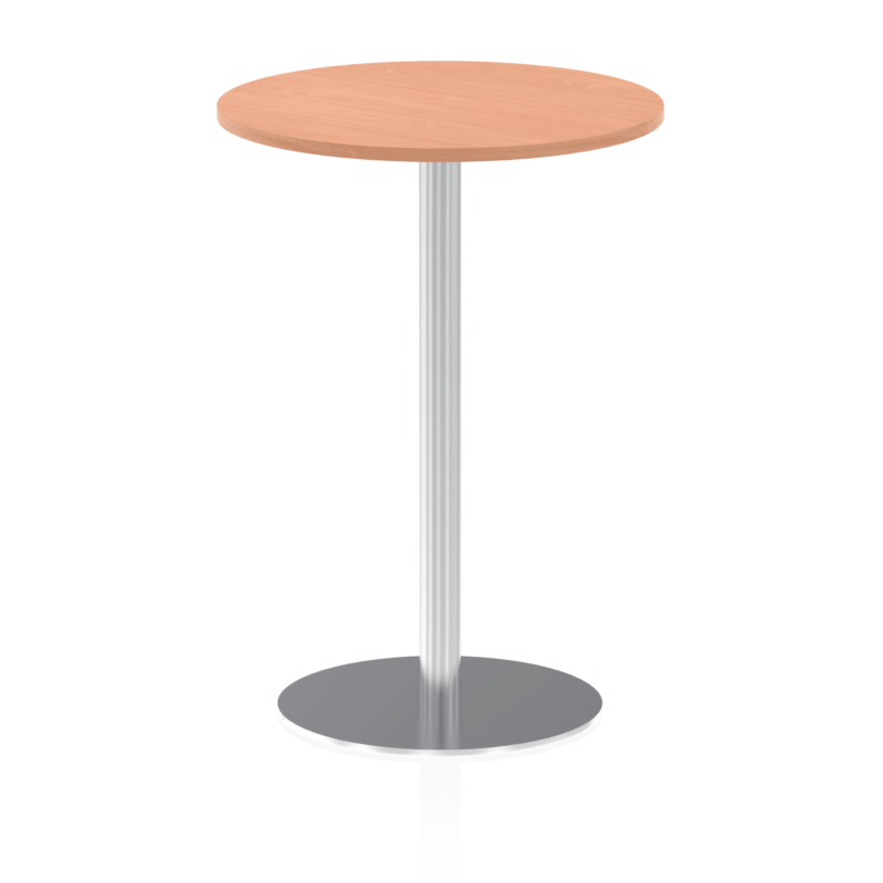 Italia Round Poseur Table Silver Leg - Image 19