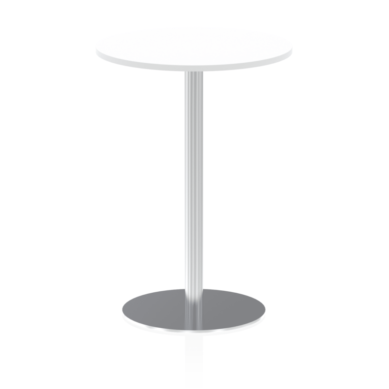 Italia Round Poseur Table Silver Leg - Image 21