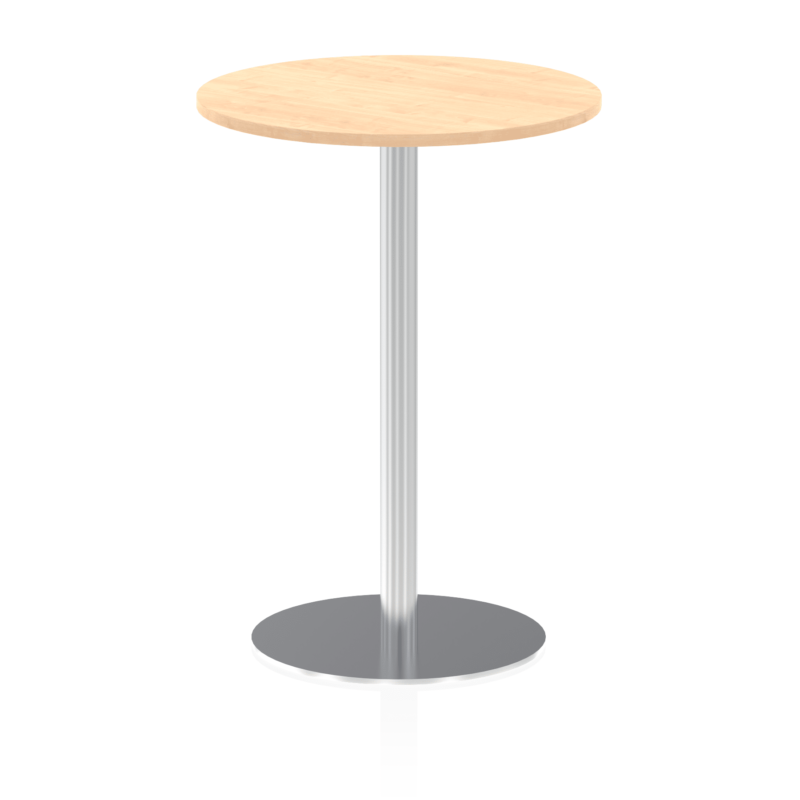 Italia Round Poseur Table Silver Leg - Image 22