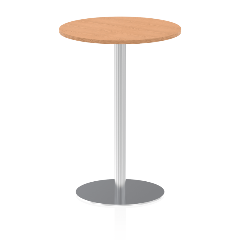 Italia Round Poseur Table Silver Leg - Image 23