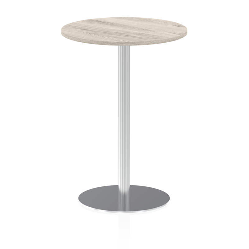Italia Round Poseur Table Silver Leg - Image 24