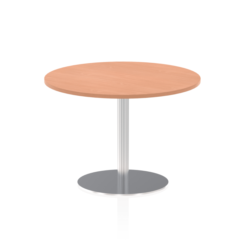 Italia Round Poseur Table Silver Leg - Image 25