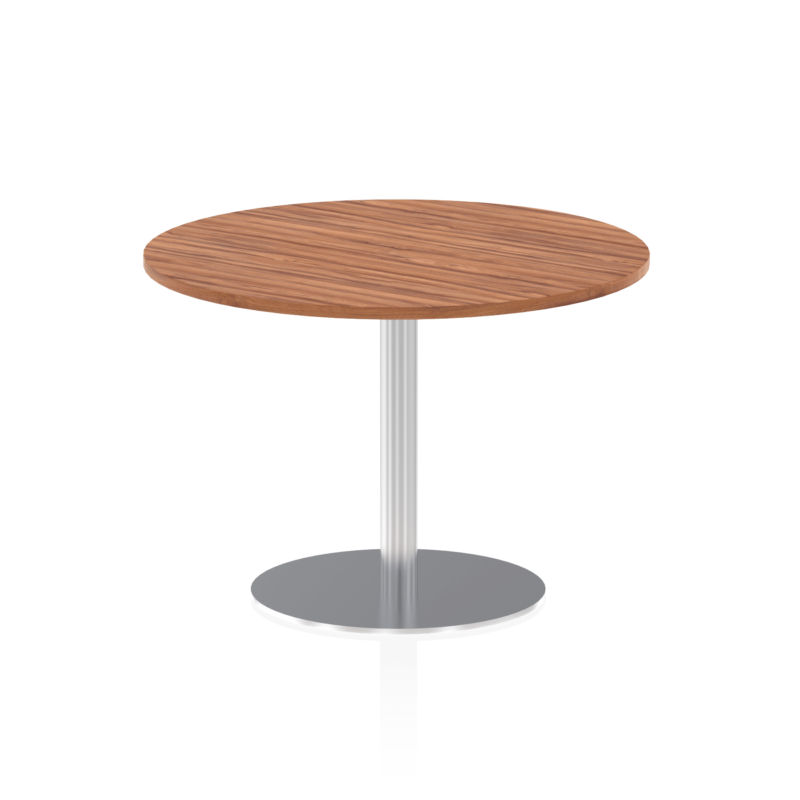 Italia Round Poseur Table Silver Leg - Image 26