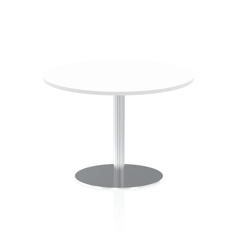 Italia Round Poseur Table Silver Leg - Image 27
