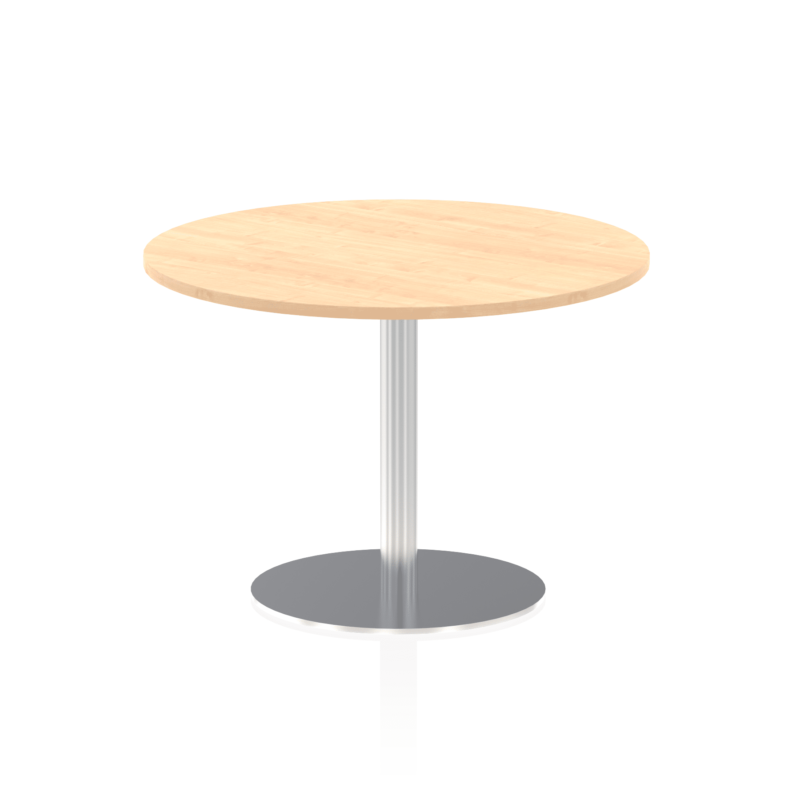 Italia Round Poseur Table Silver Leg - Image 28