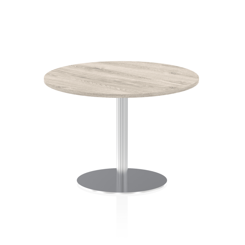 Italia Round Poseur Table Silver Leg - Image 30
