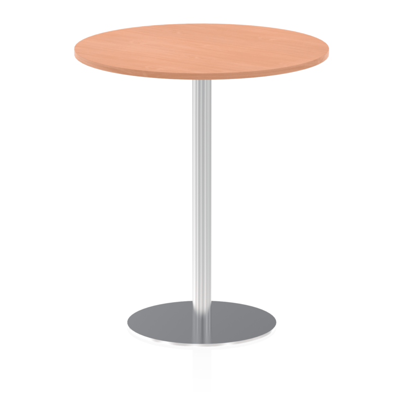 Italia Round Poseur Table Silver Leg - Image 31