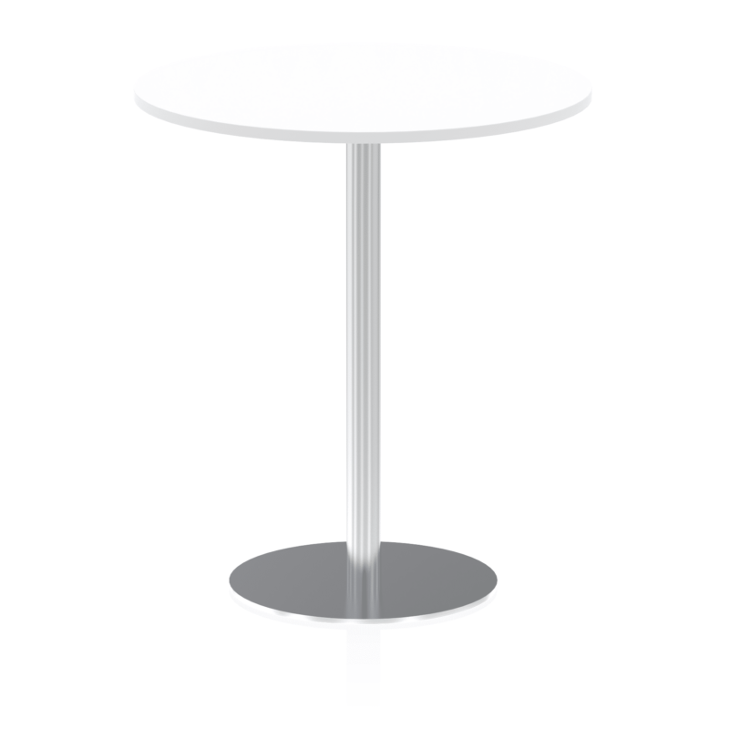 Italia Round Poseur Table Silver Leg - Image 33