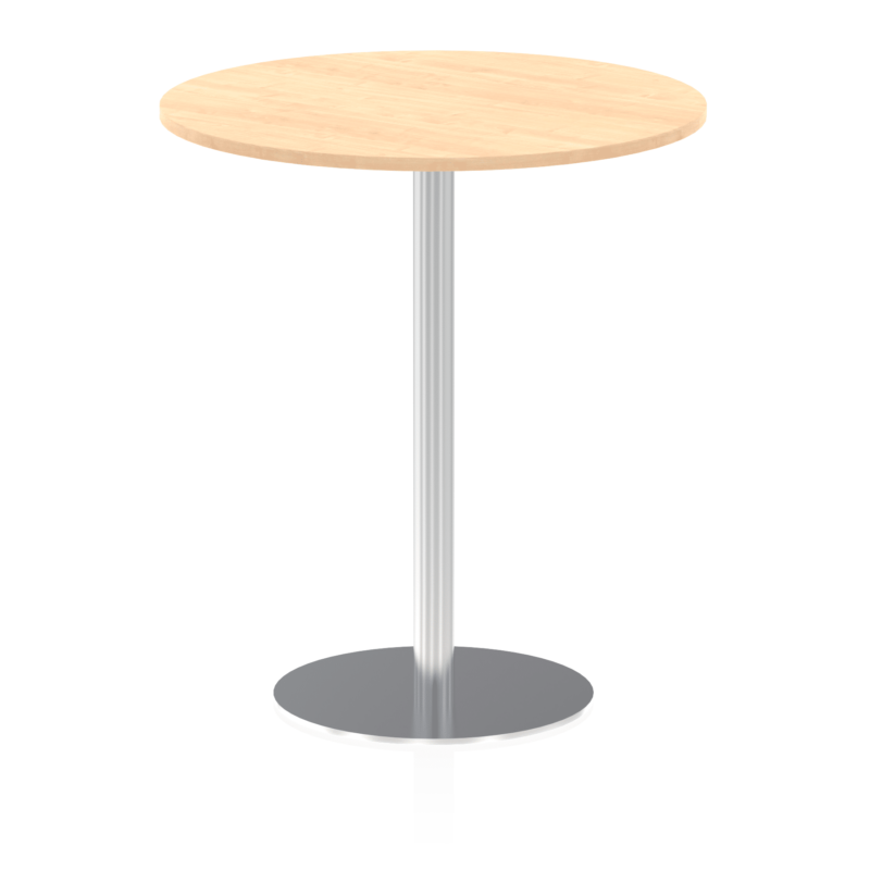 Italia Round Poseur Table Silver Leg - Image 34