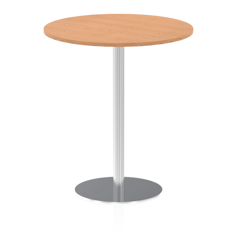 Italia Round Poseur Table Silver Leg - Image 35