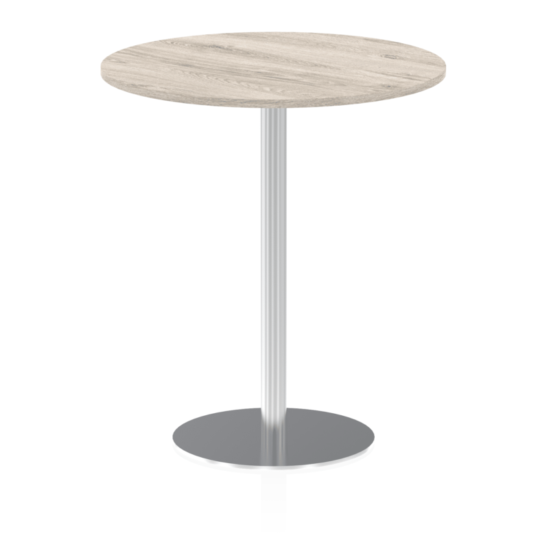 Italia Round Poseur Table Silver Leg - Image 36