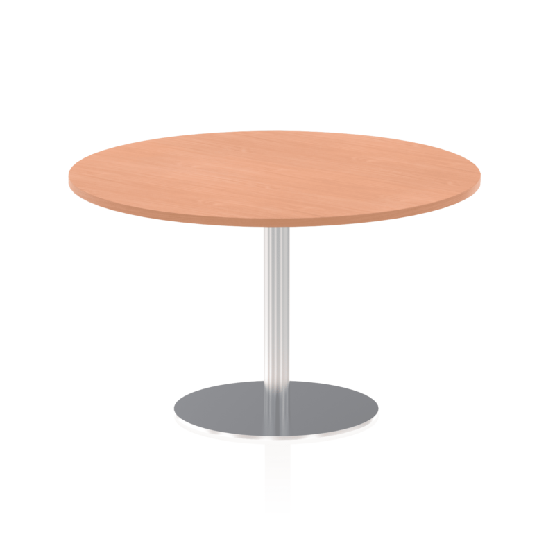 Italia Round Poseur Table Silver Leg - Image 37