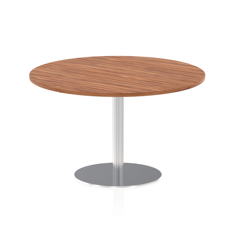 Italia Round Poseur Table Silver Leg - Image 38