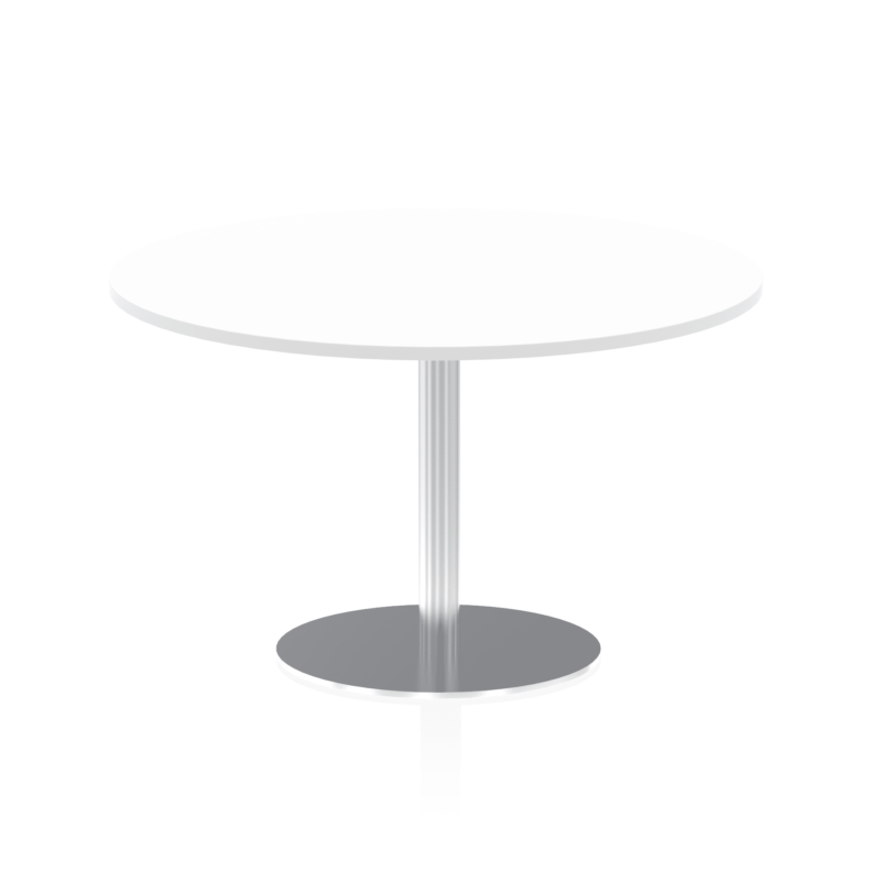 Italia Round Poseur Table Silver Leg - Image 39