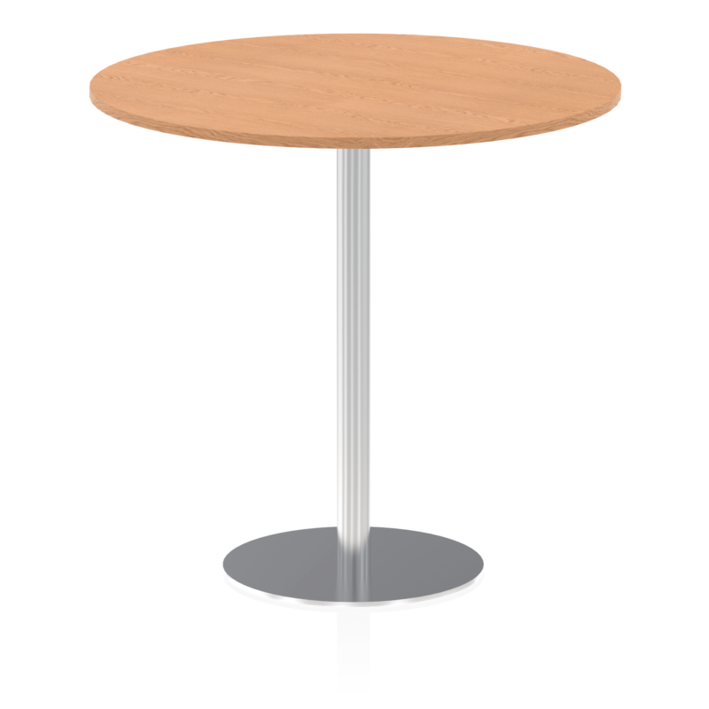 Italia Round Poseur Table Silver Leg - Image 47