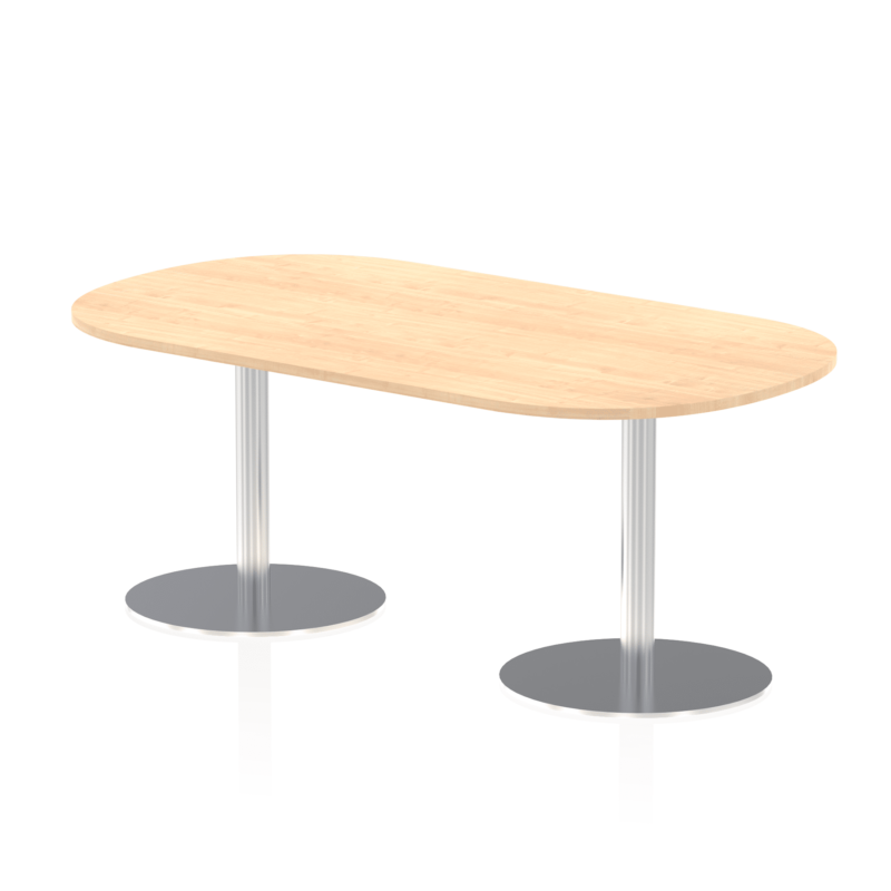 Italia Boardroom Table Silver Leg - Image 4