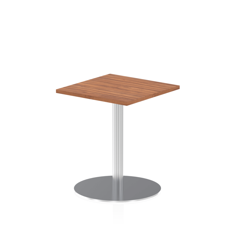 Italia Square Poseur Table Silver Leg - Image 2