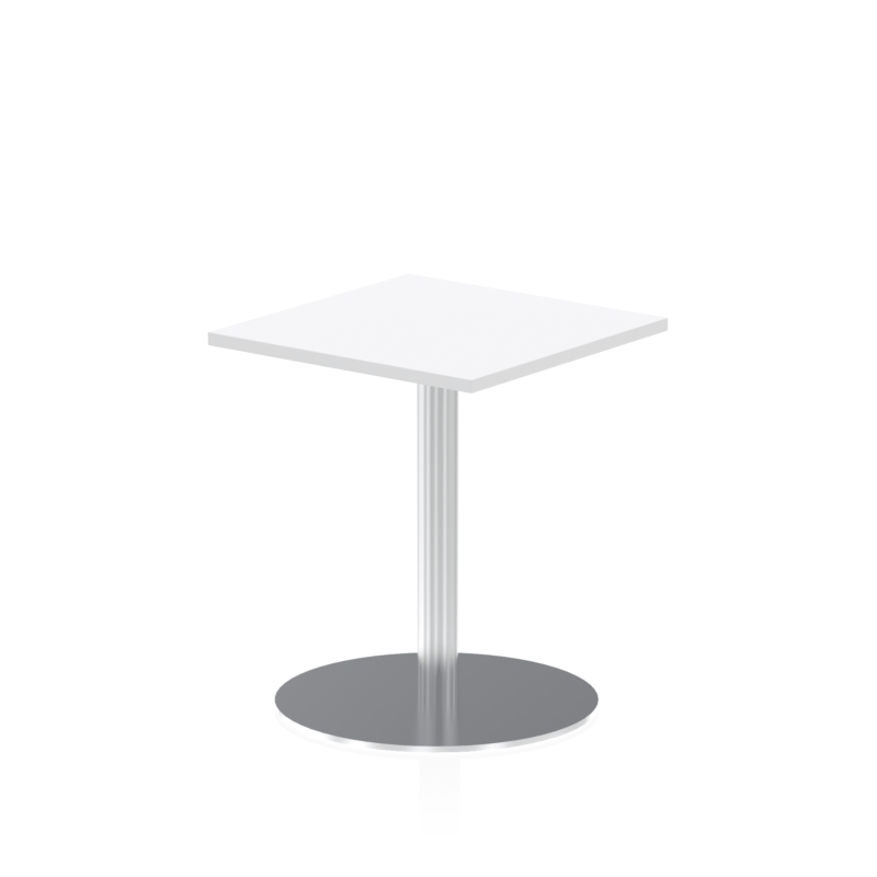 Italia Square Poseur Table Silver Leg - Image 3