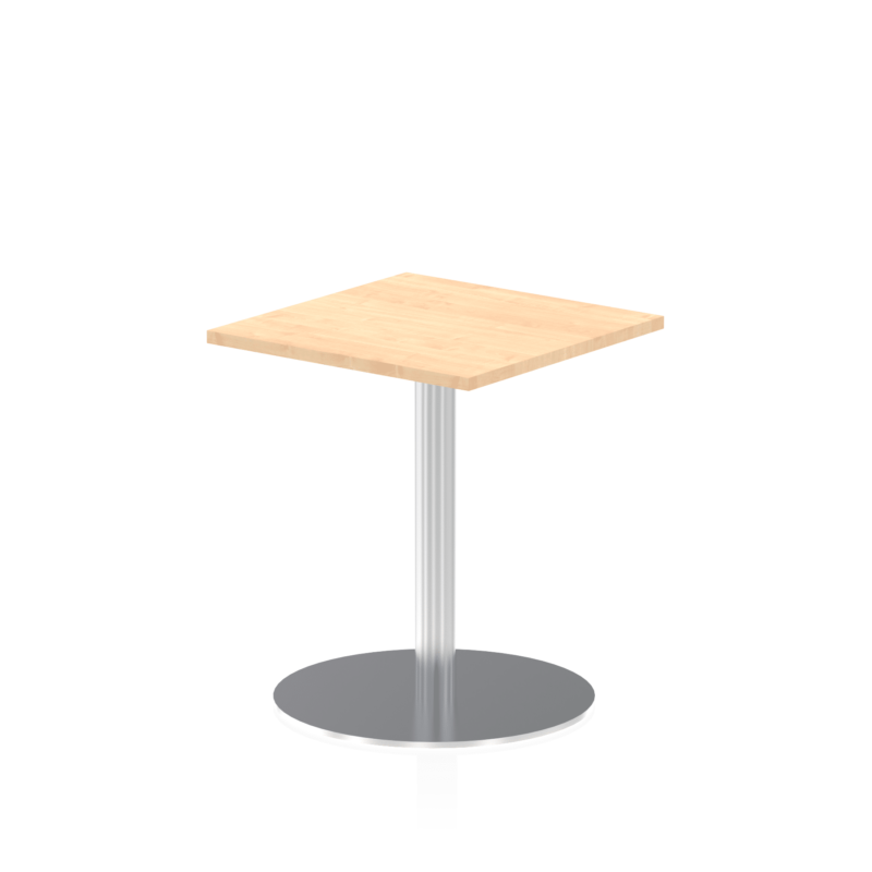 Italia Square Poseur Table Silver Leg - Image 4