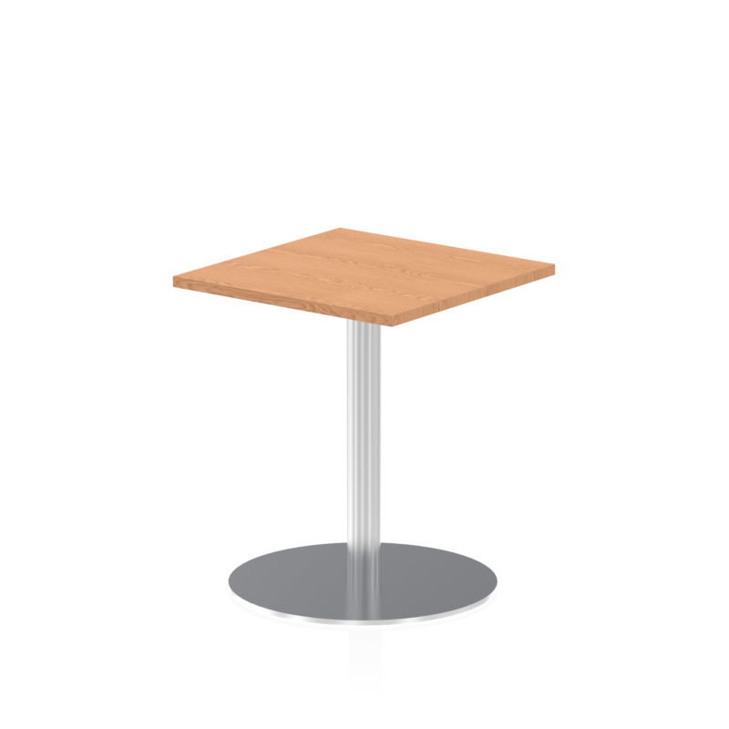 Italia Square Poseur Table Silver Leg - Image 5