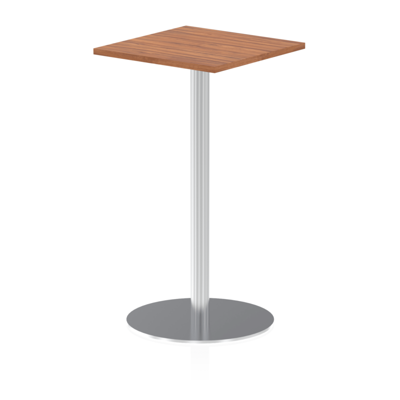 Italia Square Poseur Table Silver Leg - Image 8